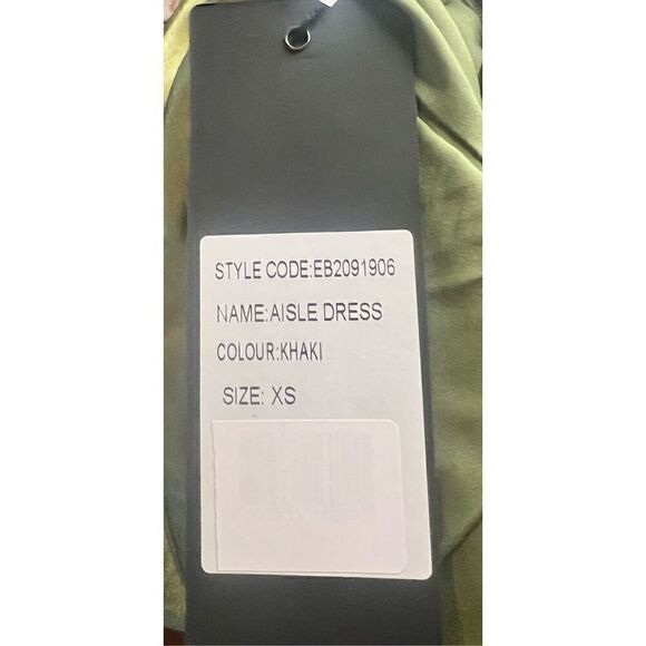 ELLIATT Aisle Satin Slipdress In Khaki Green NWT -Size XS - Picture 8 of 9